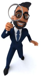 SEO expert illustration representing a digital marketing strategist in Kannur analyzing website performance, search rankings, and online growth strategies.